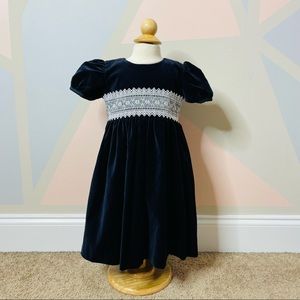 American classic clothes velour girls dress